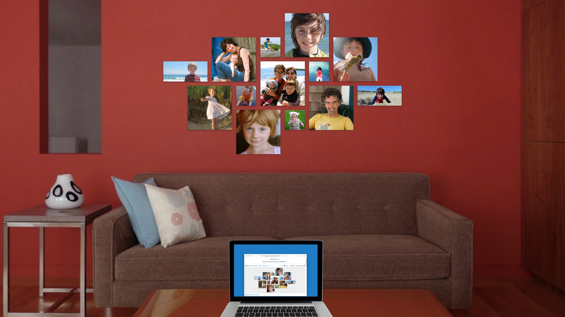 Load video: Collagewall displays make photo gallery walls easy to install